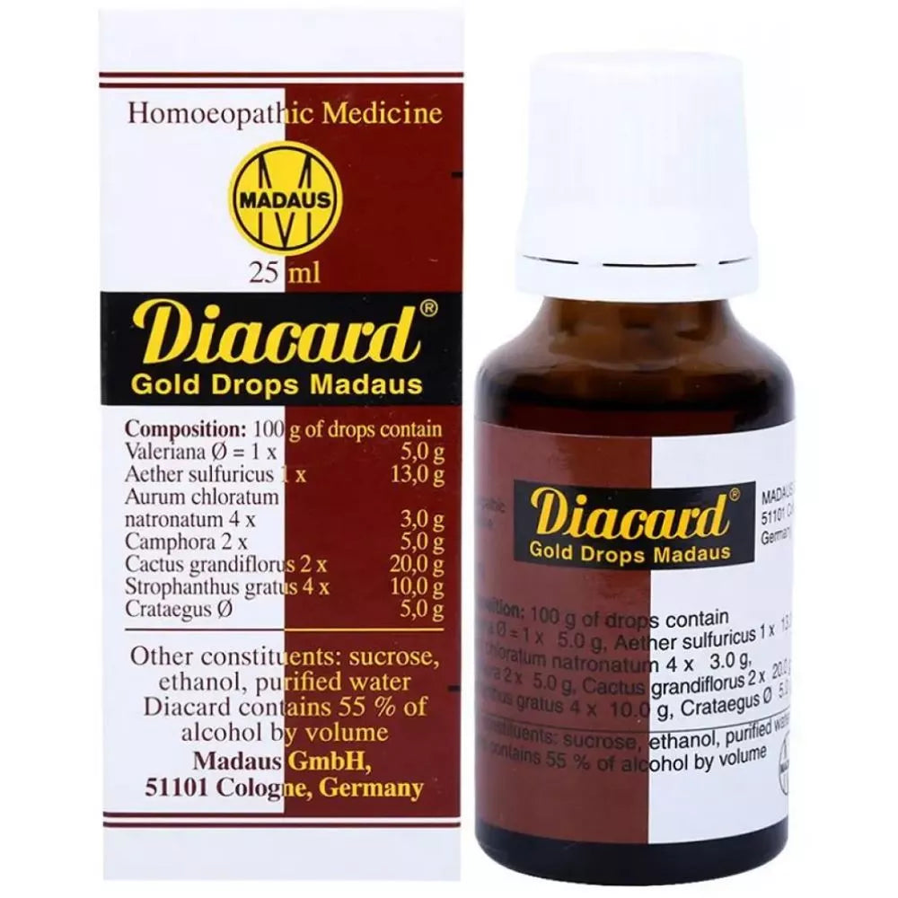 Adel Homeopathy Diacard Gold Drops 25ml
