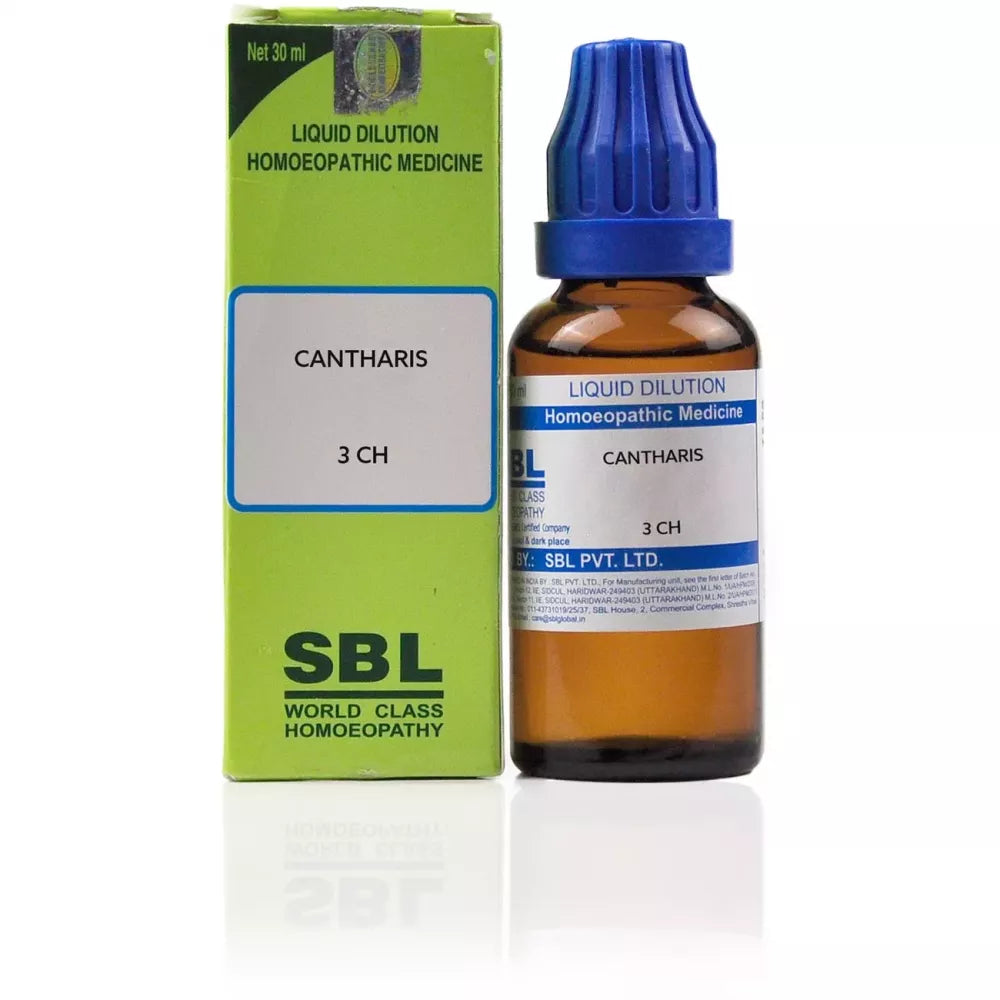 SBL Homeopathy Cantharis Dilution 3 CH (30ml)