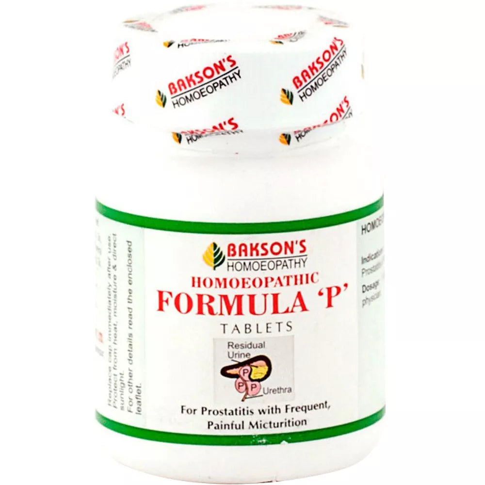 Bakson's Homeopathy Formula P Tablets -75 Tabs