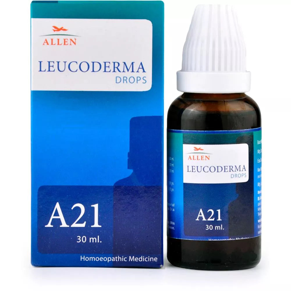 Allen Homeopathy A21 Leucoderma Drops 30ml