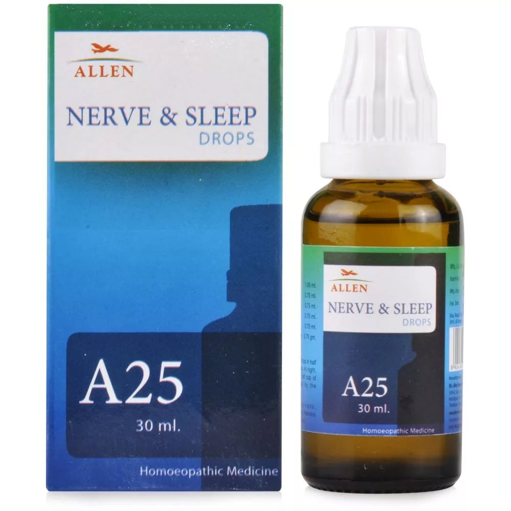 Allen Homeopathy A25 Nerve and Sleep Drops 30ml